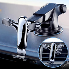 Javals Phone Holders for Your car 3 in 1 Phone Holders for Mount Dashboard Windshield Vent Phone Holders Suction Cup iPhone Samsung Adjustable auto Truck Accessories Black Automobile Cradles
