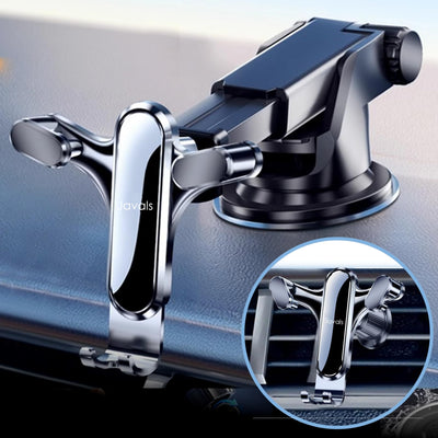 Javals Phone Holders for Your car 3 in 1 Phone Holders for Mount Dashboard Windshield Vent Phone Holders Suction Cup iPhone Samsung Adjustable auto Truck Accessories Black Automobile Cradles